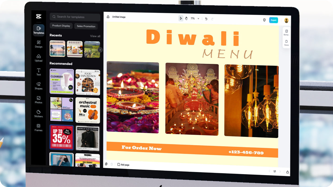 Create corporate Diwali cards